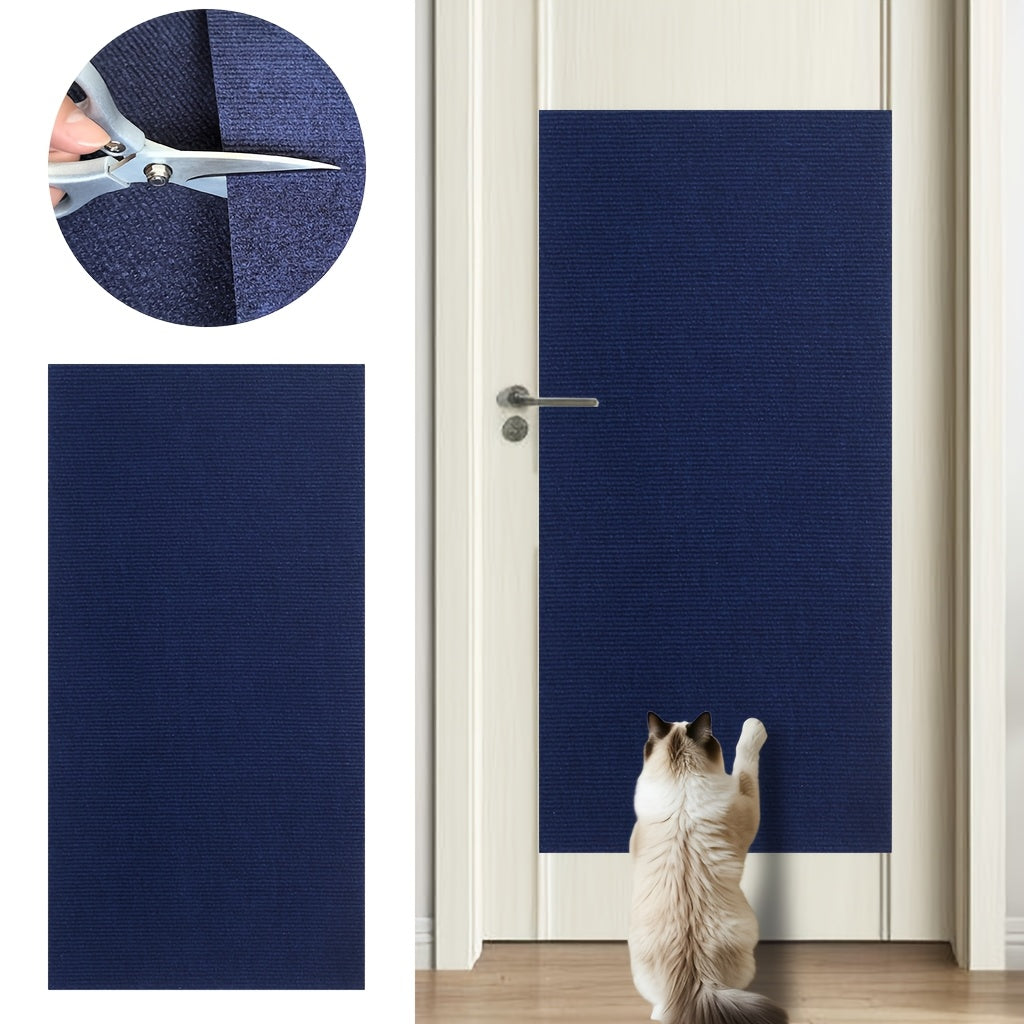 Self-Adhesive Cat Scratching Mat for Walls & Furniture – Scratch-Resistant Felt & Polyester Cat Climbing Pad, Furniture Protector, Interactive Indoor Cat Scratcher for Home Decor