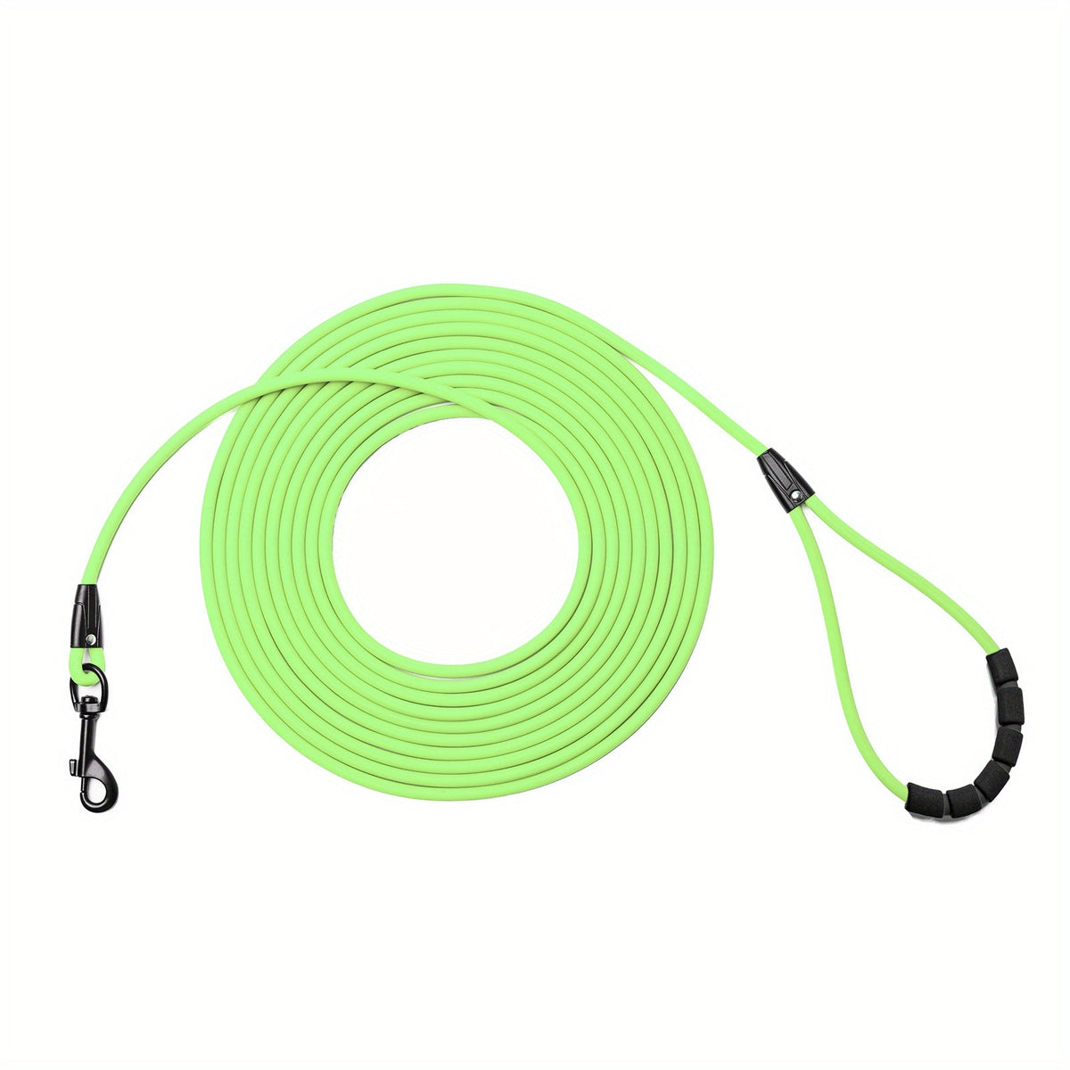 Long Dog Training Leash for Outdoor Use - Weatherproof PVC Coated Nylon Recall Leash for Beach, Yard, Hiking & Camping, Improves Obedience & Recall, 6 Colors 4 Sizes (M/L/XL/XXL)